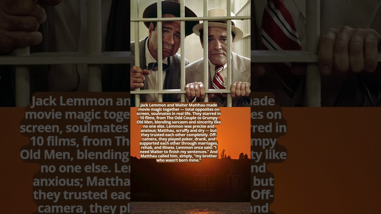 LEMMON & MATTHAU &mdash; HOLLYWOOD&rsquo;S GREATEST ODD COUPLE #facts #historyfacts #hollywood