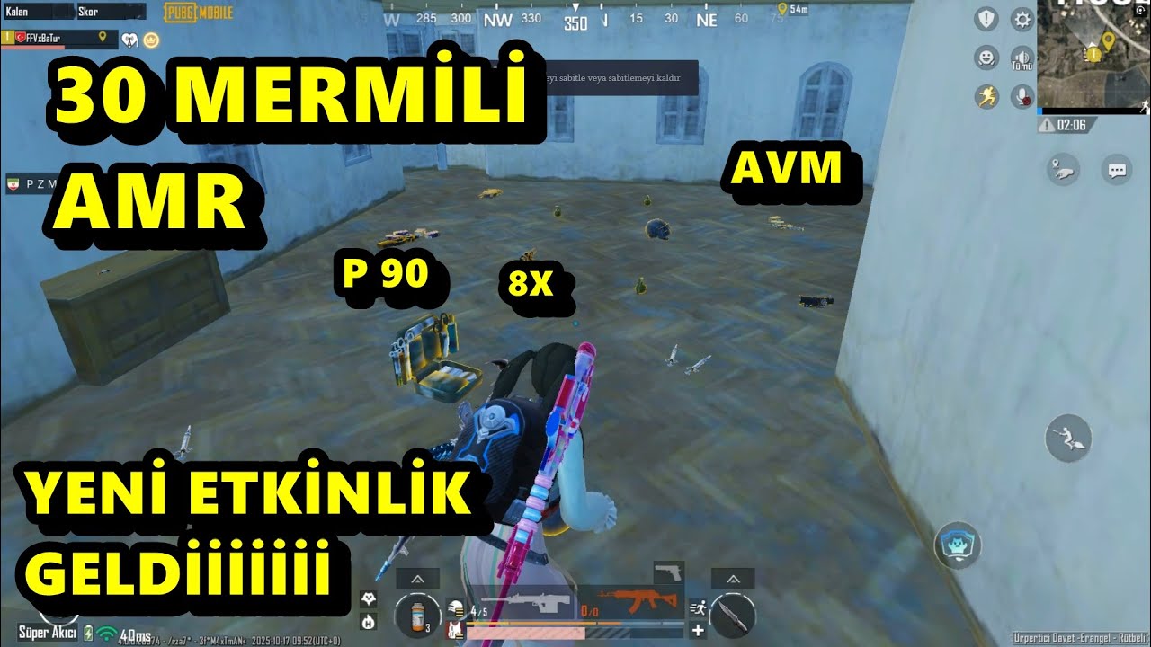 YENİ ETKİNLİK GELDİİİ OHAA ! 30 MERMİLİ AMR BATUR SHOW SOLO SQUAD PUBG MOBİLE