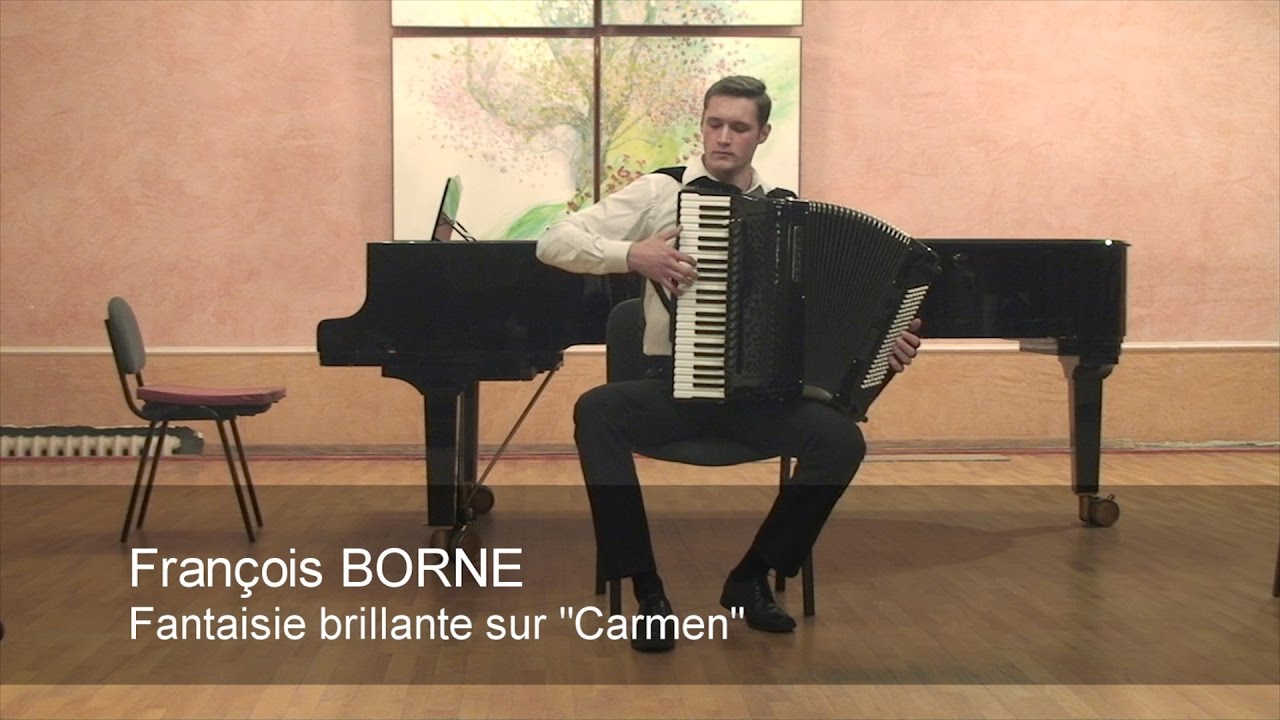 Fran&ccedil;ois Borne: Fantaisie brillante sur Carmen CLASSICAL ACCORDION Kravchuk music Кравчук акордеон