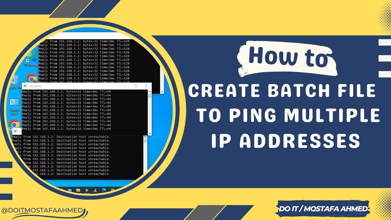 How to Use a Batch File to Ping Multiple IP Adresses