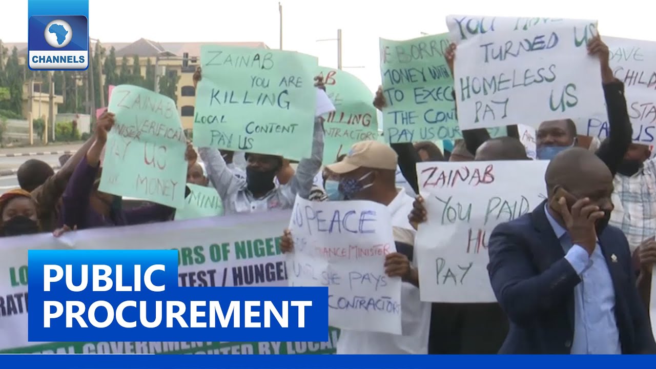 Contractors Protest Non Payment By The Federal Government
