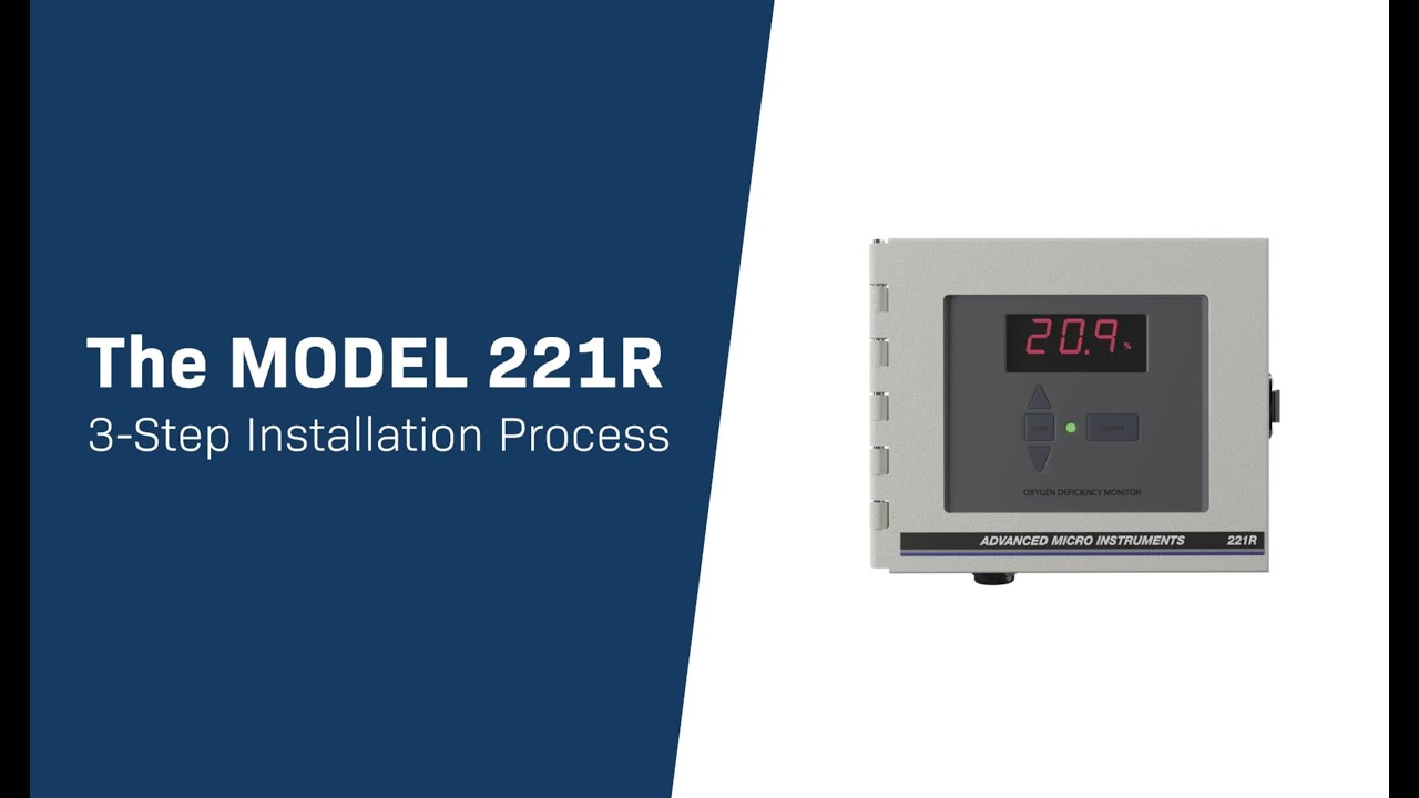 How to install the MODEL 221R Oxygen Deficiency Monitor from AMI