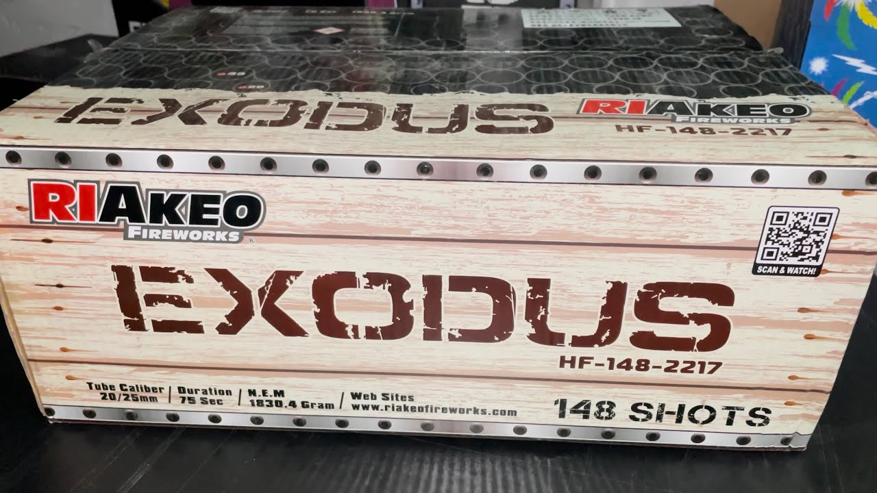 💥Riakeo Exodus💥148 Shots💥Pure Ekstase für den Pyro💥batch 2023 Einfach Traumhaft 1830,4g NEC