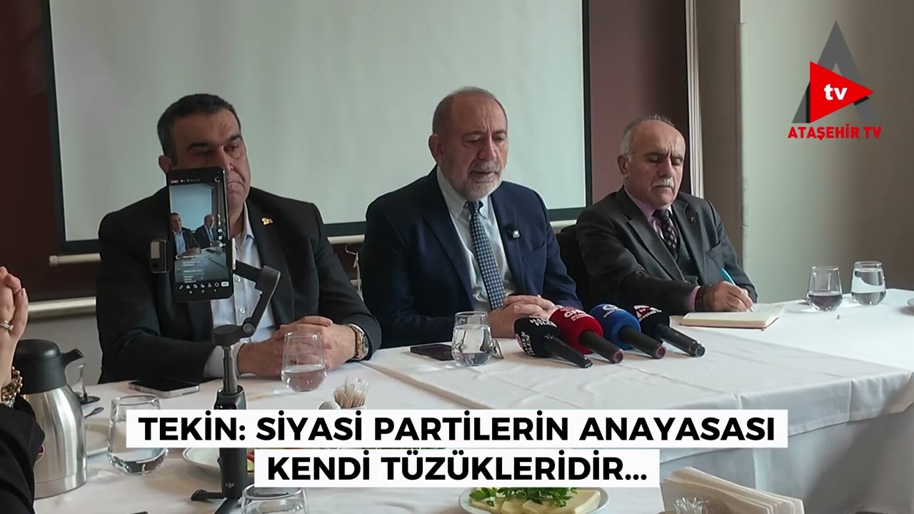GÜRSEL TEKİN: ATAŞEHİR'DEN SİYASETİN NABZINI TUTTU