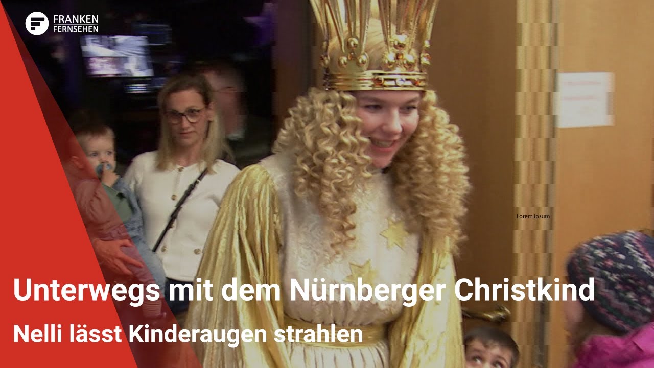 Unterwegs mit dem Christkind: Nelli Lunkenheimer auf der Nürnberger Kinderweihnacht