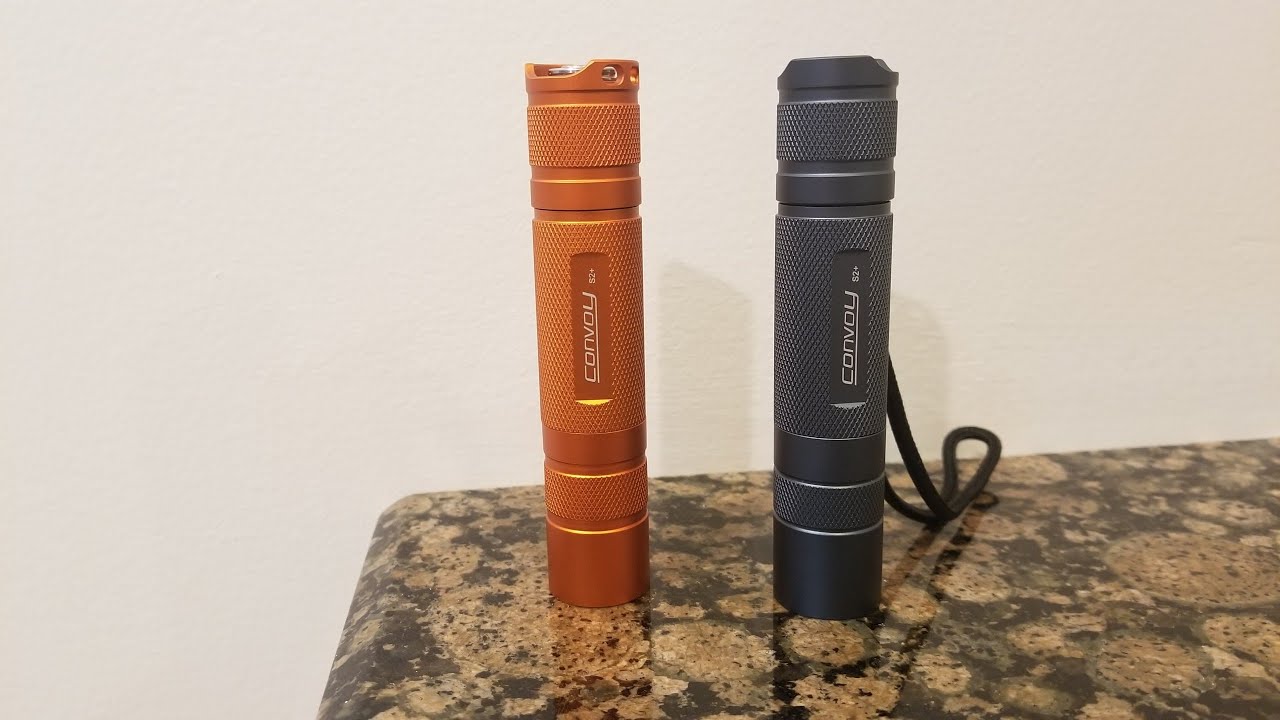 convoy s2+ sst40 and convoy s2+ nichia 519a domed beam shots
