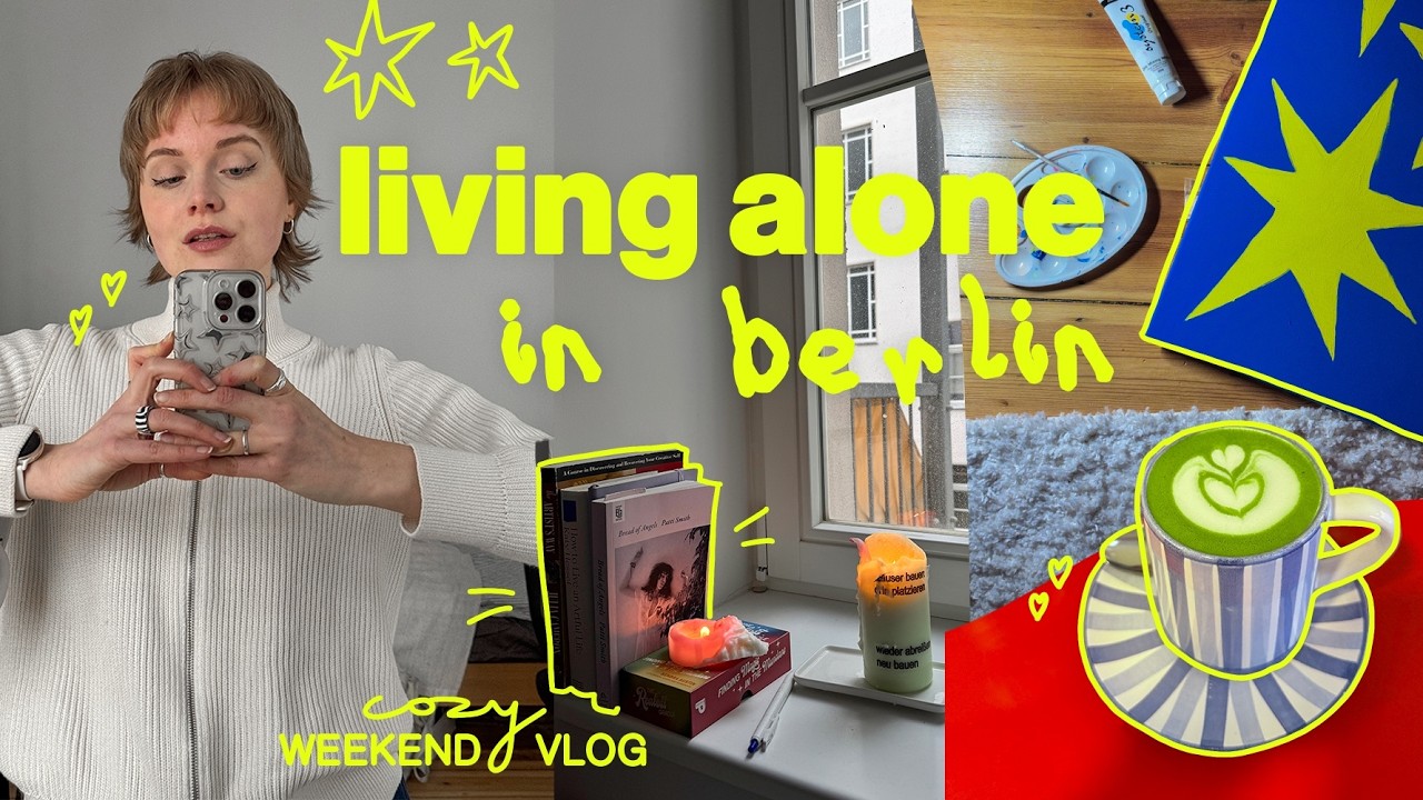 living alone in berlin 💛 cozy wochenende, neue bücher, vintage-läden, sport & thoughts ☕️