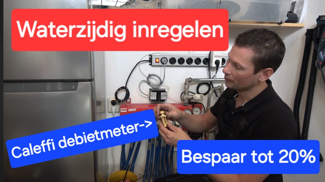 Hoe plaats je een Caleffi debietmeter op een Wth vloerverwarmings verdeler...