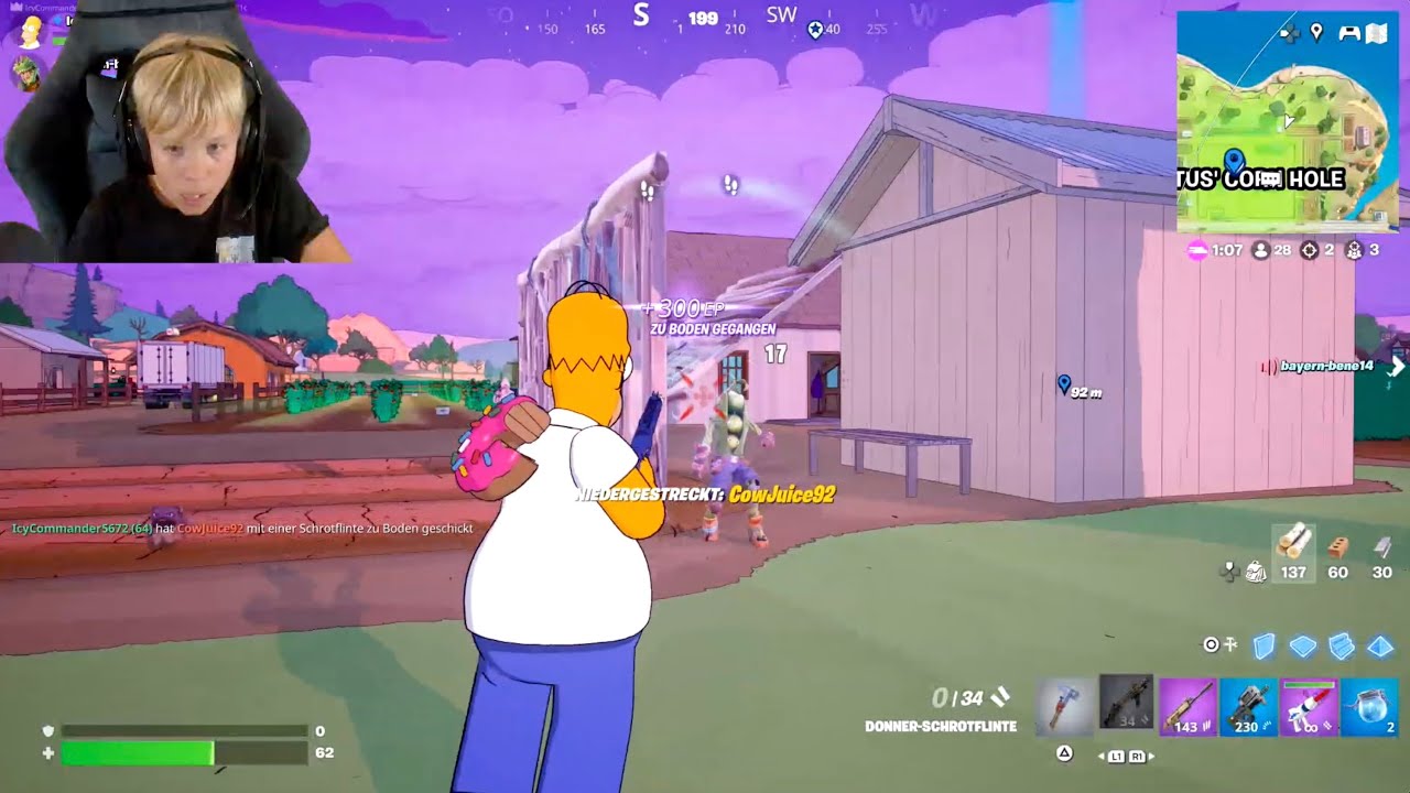 Fortnite | Simpsons - Battle Royale - Duo - mit Max - die with a smile