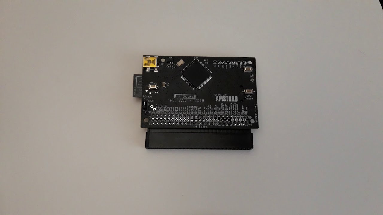 CPC 6128 présentation de la carte M4 Board