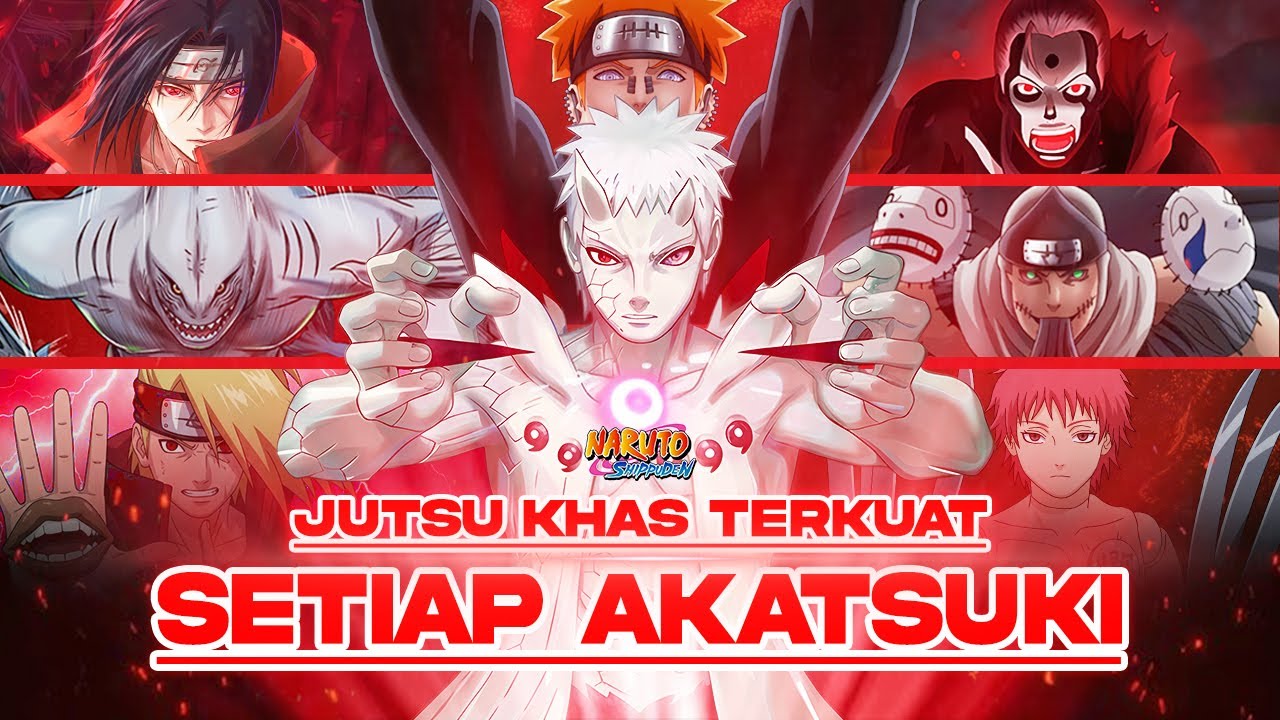10 Jutsu Terkuat Para Akatsuki di Naruto Shippuden
