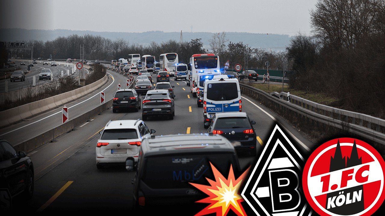 Köln-Ultras über Autobahn-Begegnung mit MG!