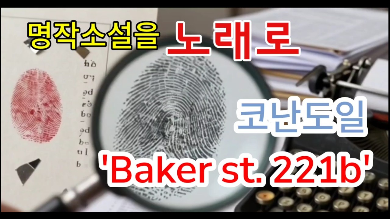 [노래로 듣는 명작소설 4]  셜록홈즈(221b baker.st)#Novel#music#