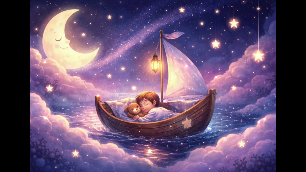 Luna’s Dream Boat | Gentle Moonlight Lullaby for Sweet Dreams 🌙✨