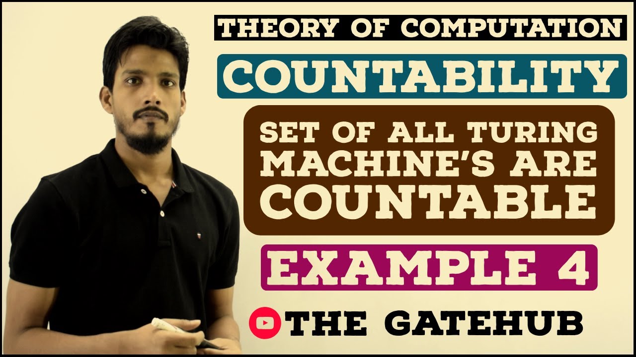 Countability Example 4 (set of all turing machine's are countable) | TOC | Automata Theory