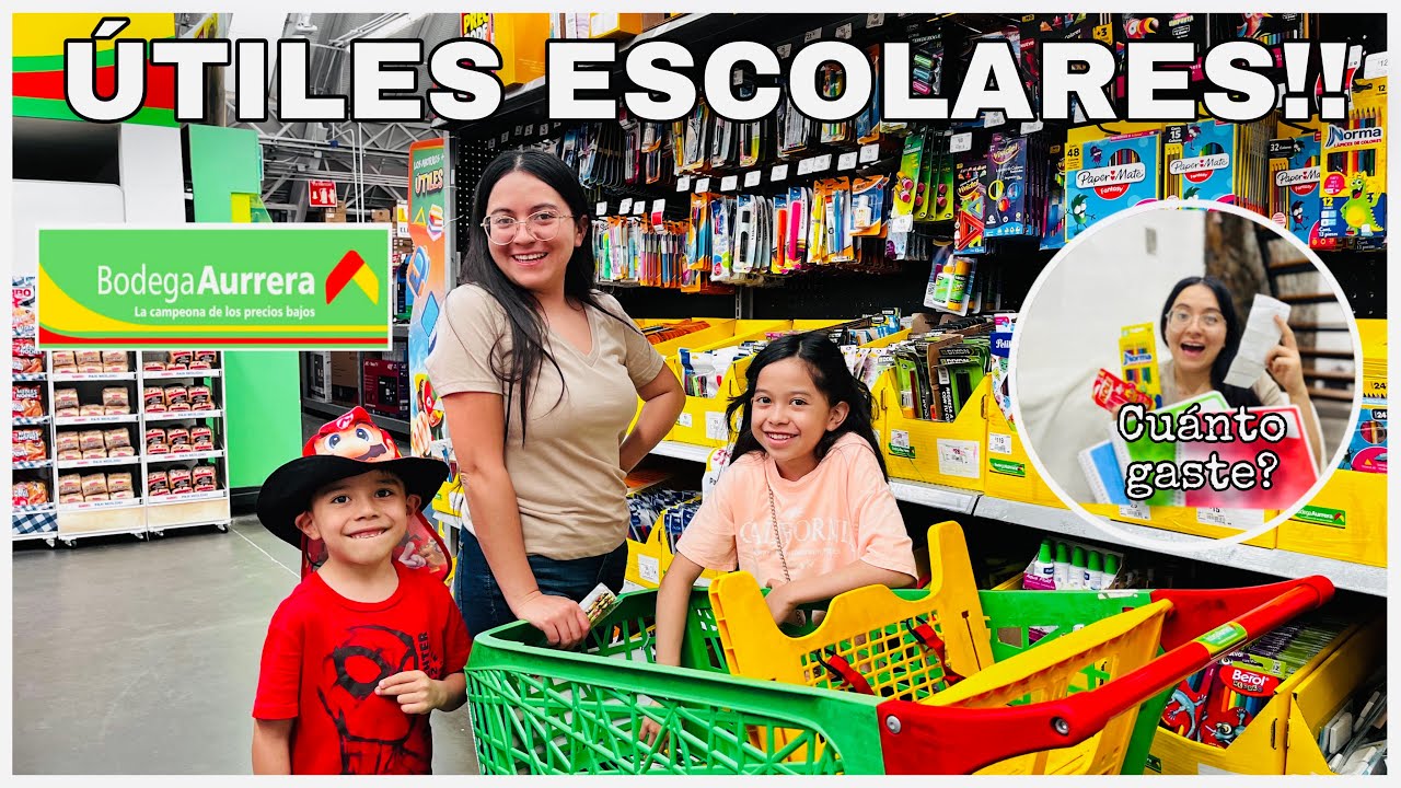 ✏️COMPRANDO LOS ÚTILES ESCOLARES📒¿Cuánto gastamos ? ✏️Bodega Aurrerá