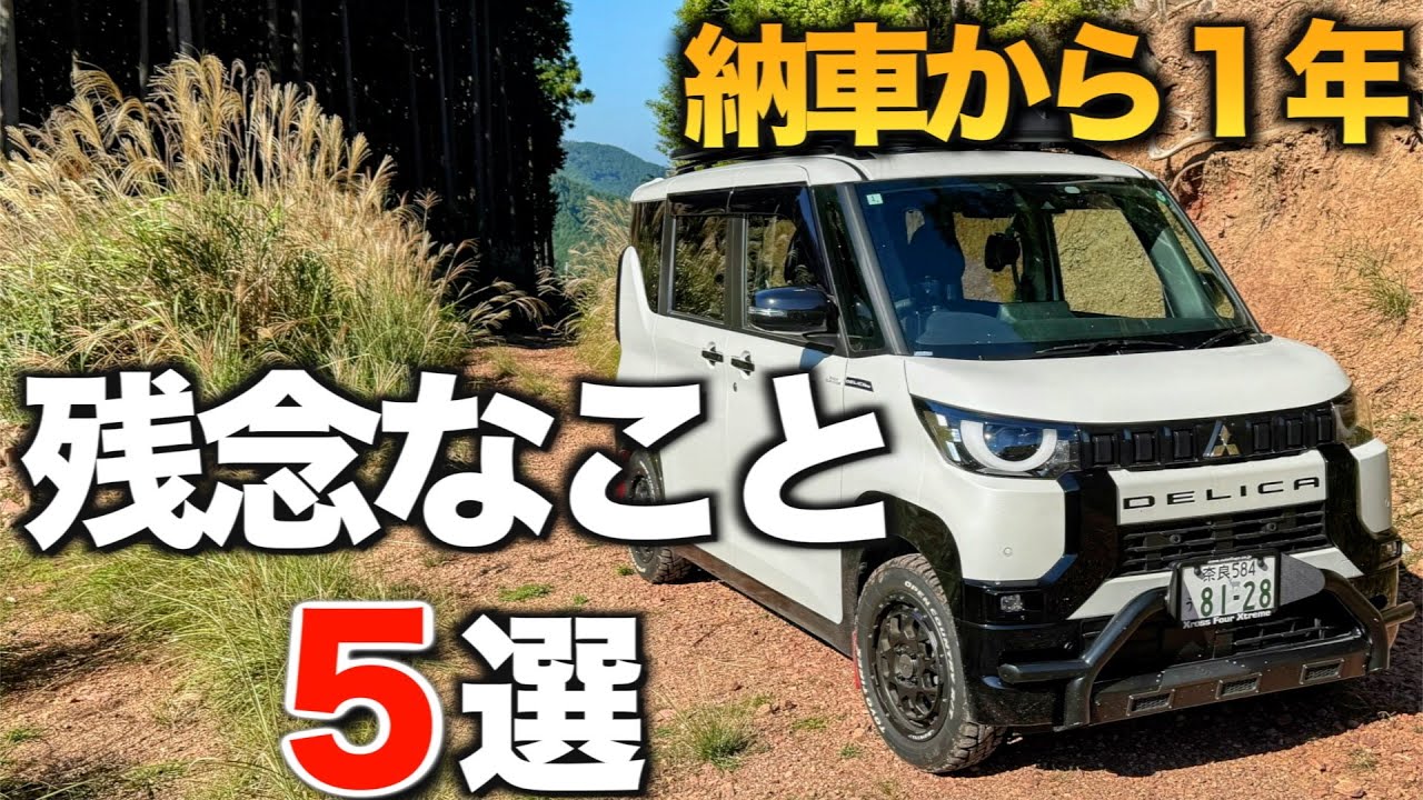 【デリカミニ】納車から1年　1.2万キロ走って思う残念なこと５選　気に入っているけど気になる