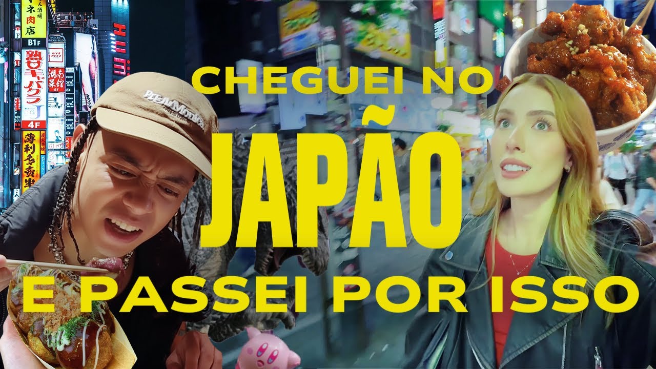 CHEGUEI NO JAPÃO E PASSEI POR ISSO | Tokyo Vlog | Comidas Estranhas, 7-Eleven, Shinjuku 🇯🇵