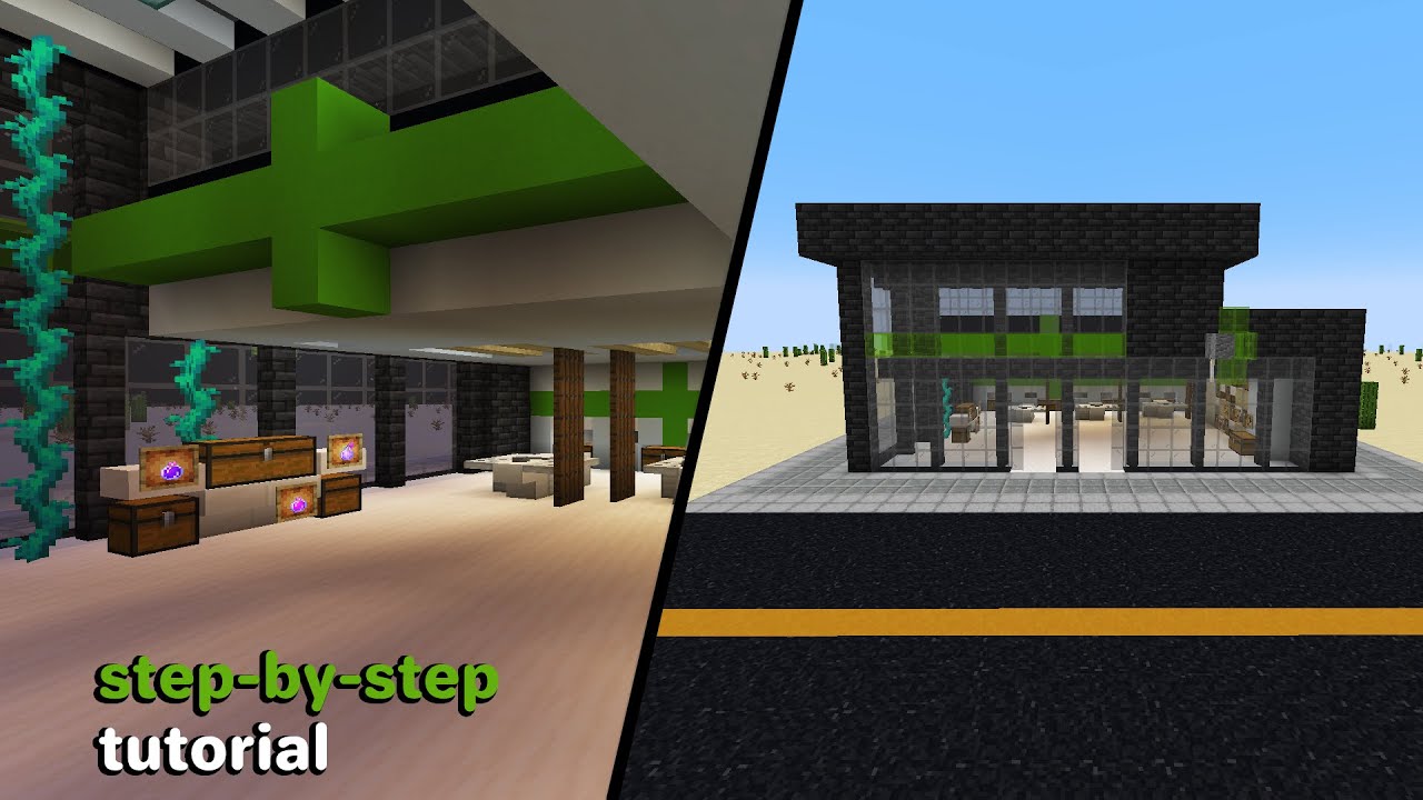 MINECRAFT - How to Build a Pharmacy - Easy Step-by-step Tutorial