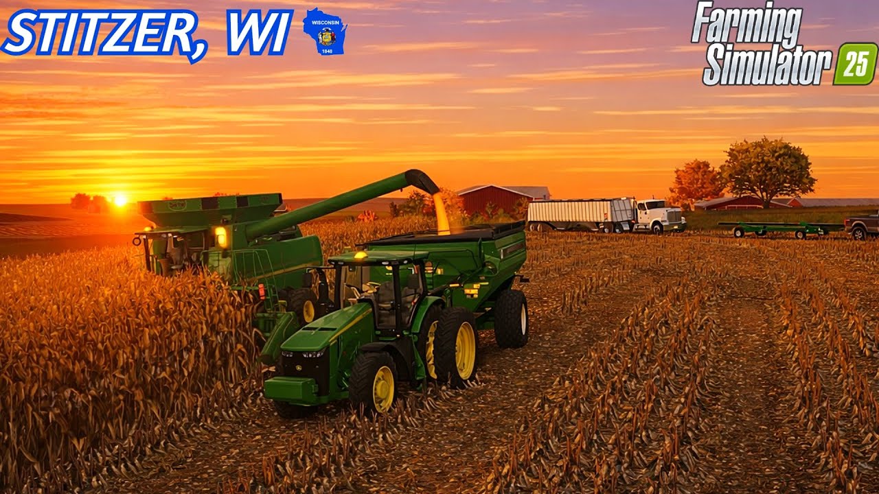 FS25 Я завершаю уборку кукурузы!!! Это наш самый большой урожай за всё время?!