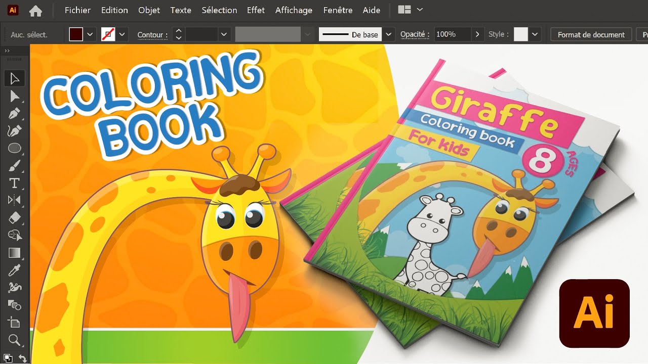 Book Cover Design - Coloring Book Amazon KDP