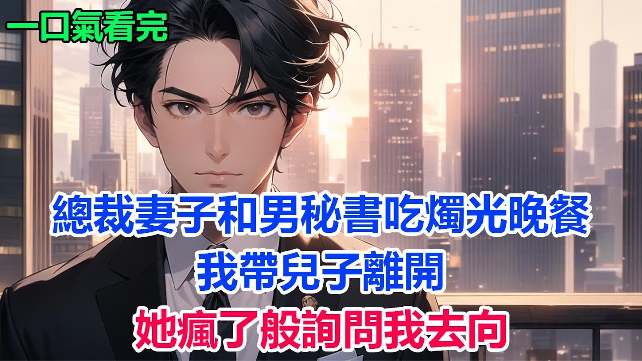 總裁妻子和男秘書吃燭光晚餐，我帶兒子離開，她瘋了般詢問我去向#故事 #小說 #爽文