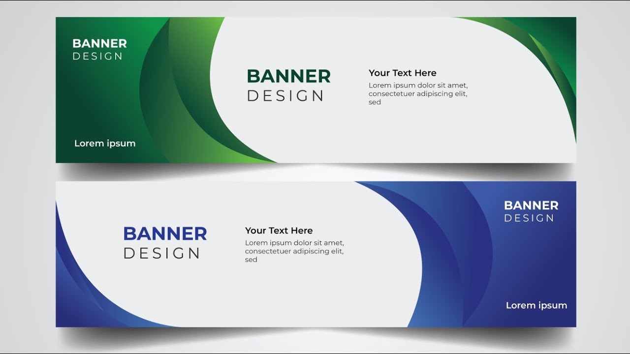How to Create Modern Banner Design in Adobe Illustrator | Adobe Illustrator CC 2020