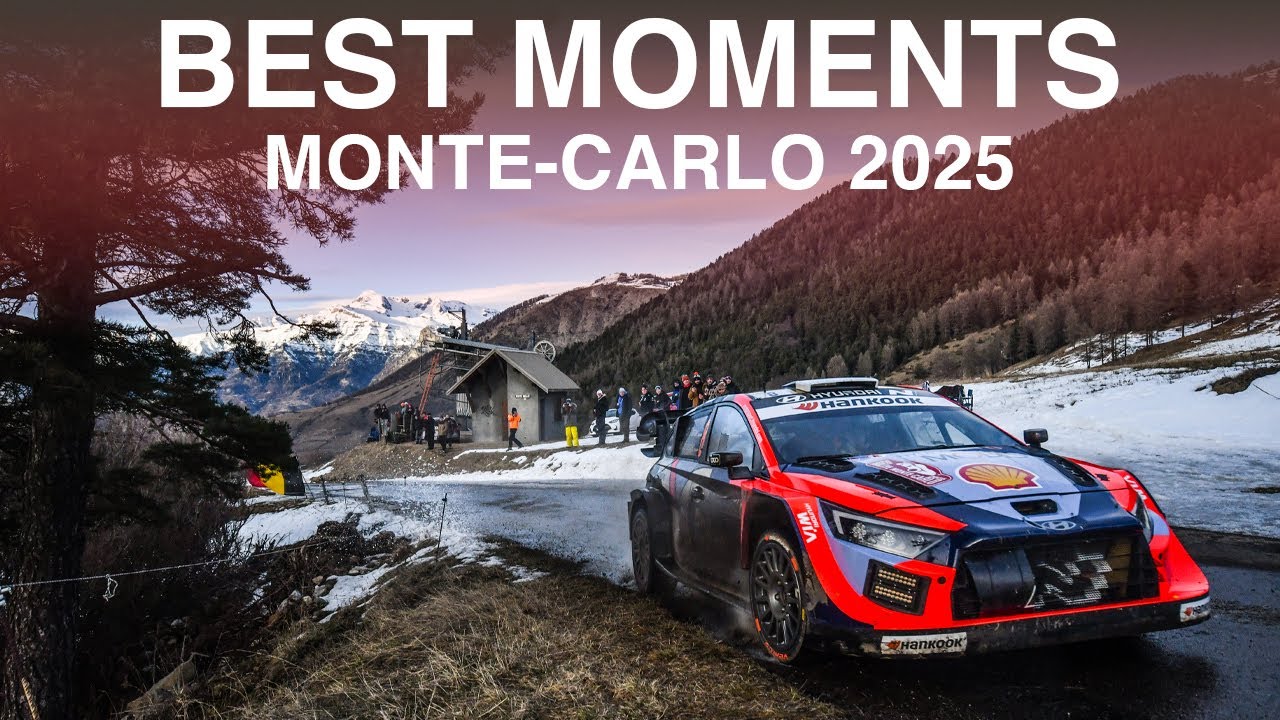 CRAZY FLAT OUT AND ICE!! BEST ACTION from WRC Monte-Carlo 2025