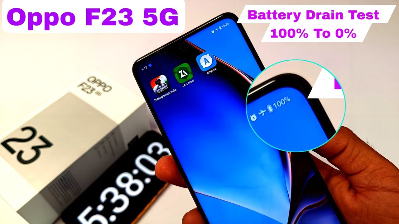 Oppo F23 5G Battery Drain test | 100% To  0% | Oppo F23 5G Battery backup Test