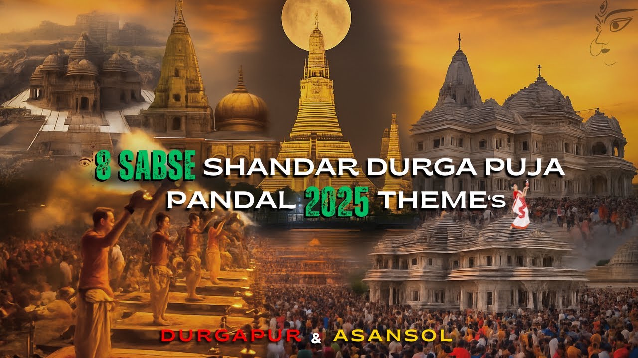 Asansol, Durgapur ke TOP 8 Durga Puja Pandal in 2025 | Must Visit⚠️