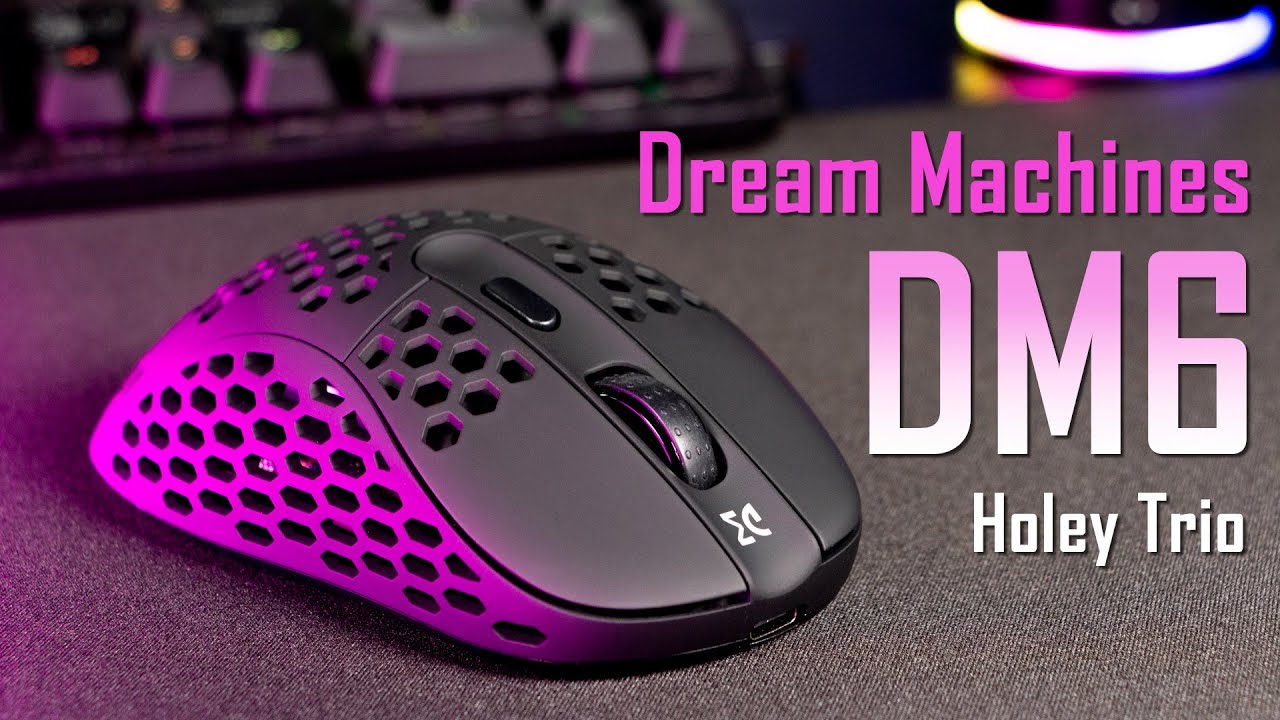 Ігрова миша, яка підключається до всього! Dream Machines DM6 Holey Trio -19000 DPI і 1000 Гц