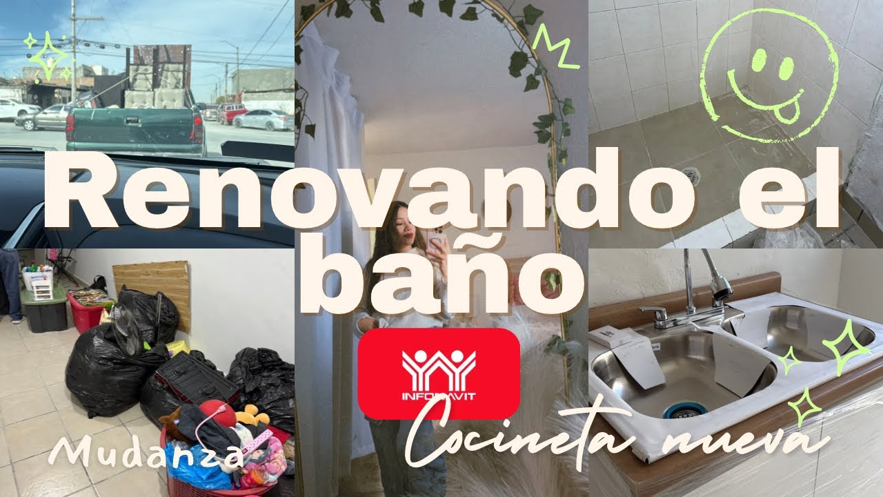 ANTES Y DESPUÉS BAÑO PEQUEÑO 🚿 |Por fin tenemos cocineta + mudanza
