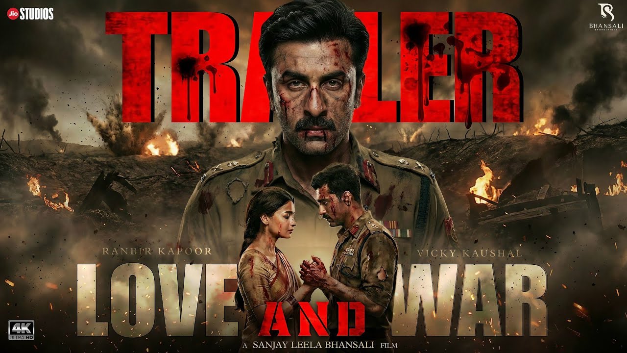 Love and War Official Trailer | Ranbir Kapoor | Vicky Kaushal | Alia Bhatt | Sanjay Bhansali |Update