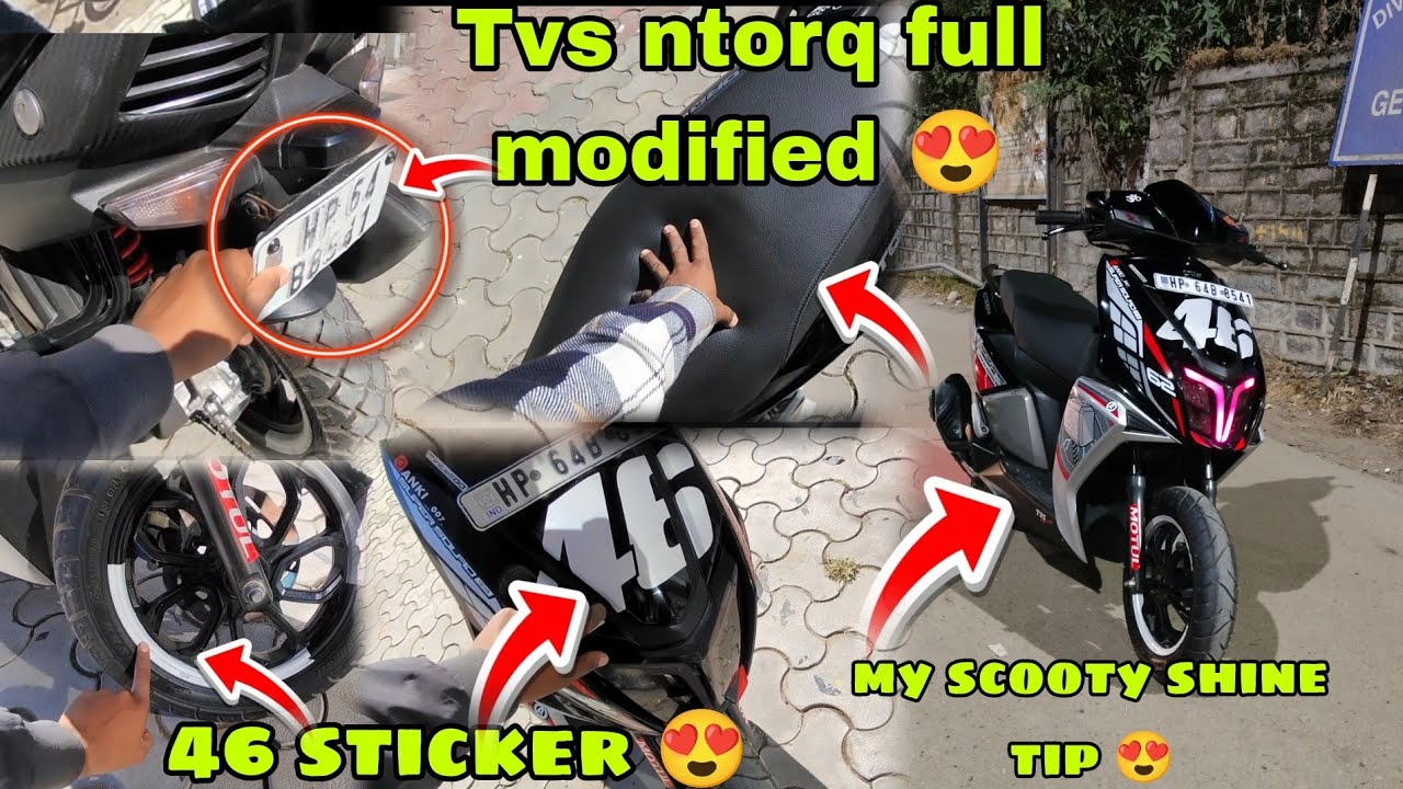 FULL MODIFIED TVS NTORQ 125 REVIEW🔥😍||THOR EDITION ❤️