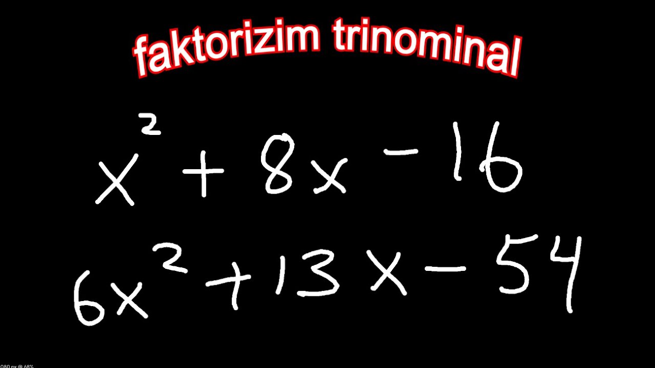 si te faktorizoni triniominale te thjeshta