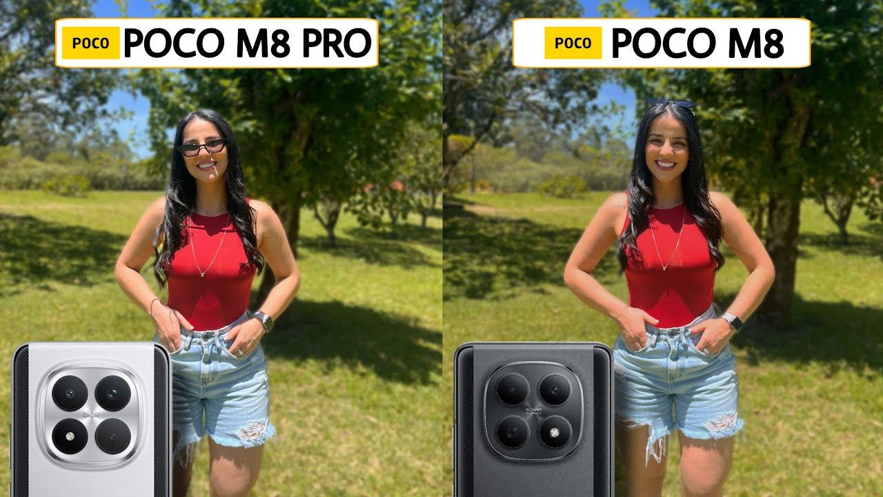Сравнение тестов камер Poco M8 Pro и Poco M8