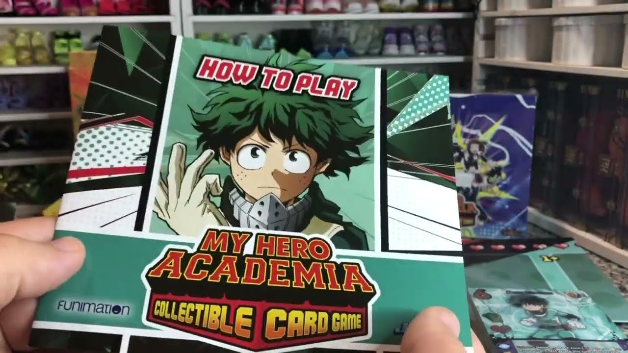 My Hero Academia: Collectible Card Game Rival Box, Deck Loadable Content and Booster Box Unboxing