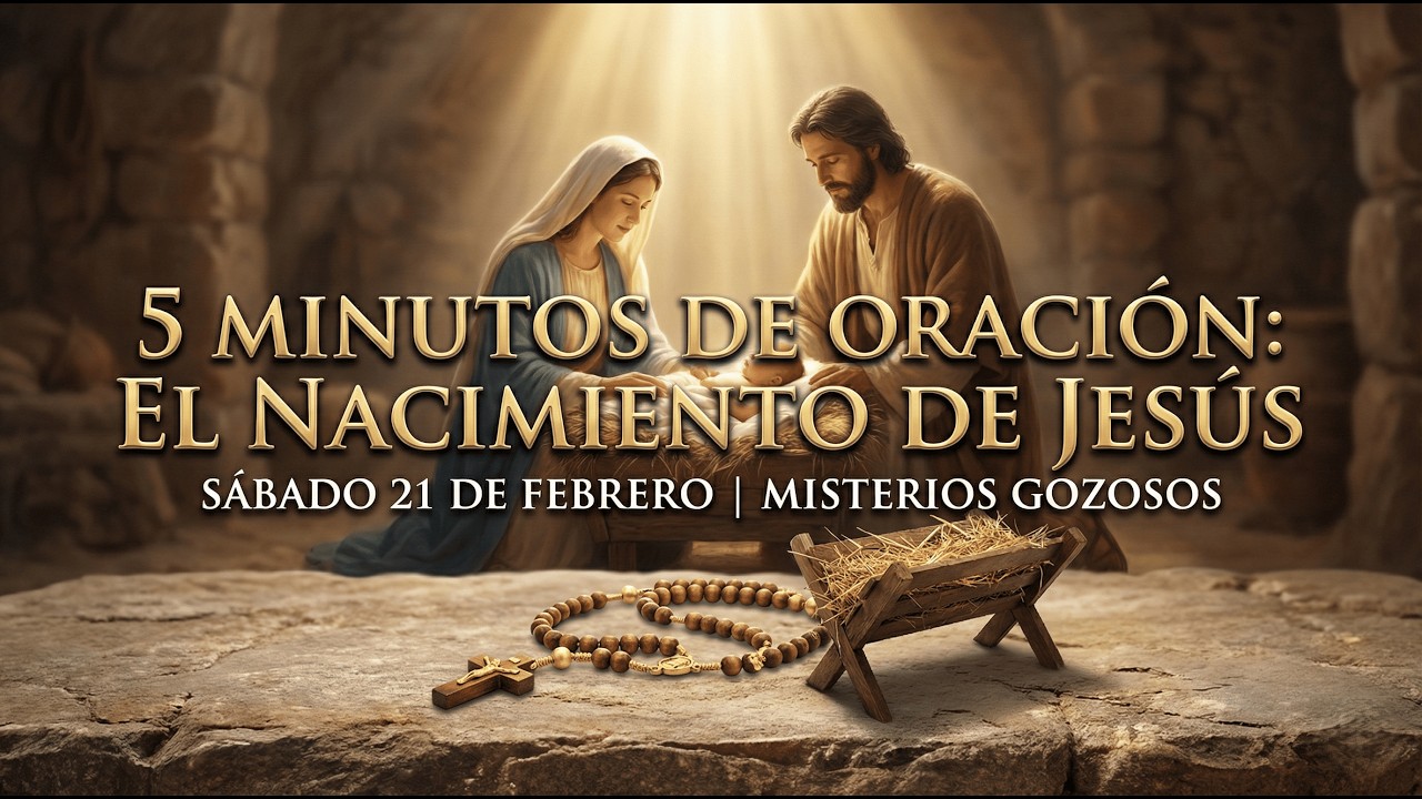 Santo Rosario Corto: El Nacimiento de Jesús (Sábado Gozoso) | 5 Minutos