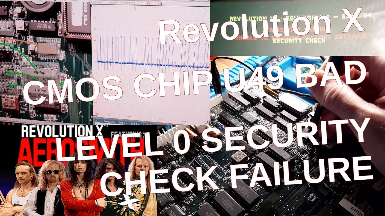 Rep #13 - Carte JAMMA Revolution X - CMOS CHIP U49 BAD