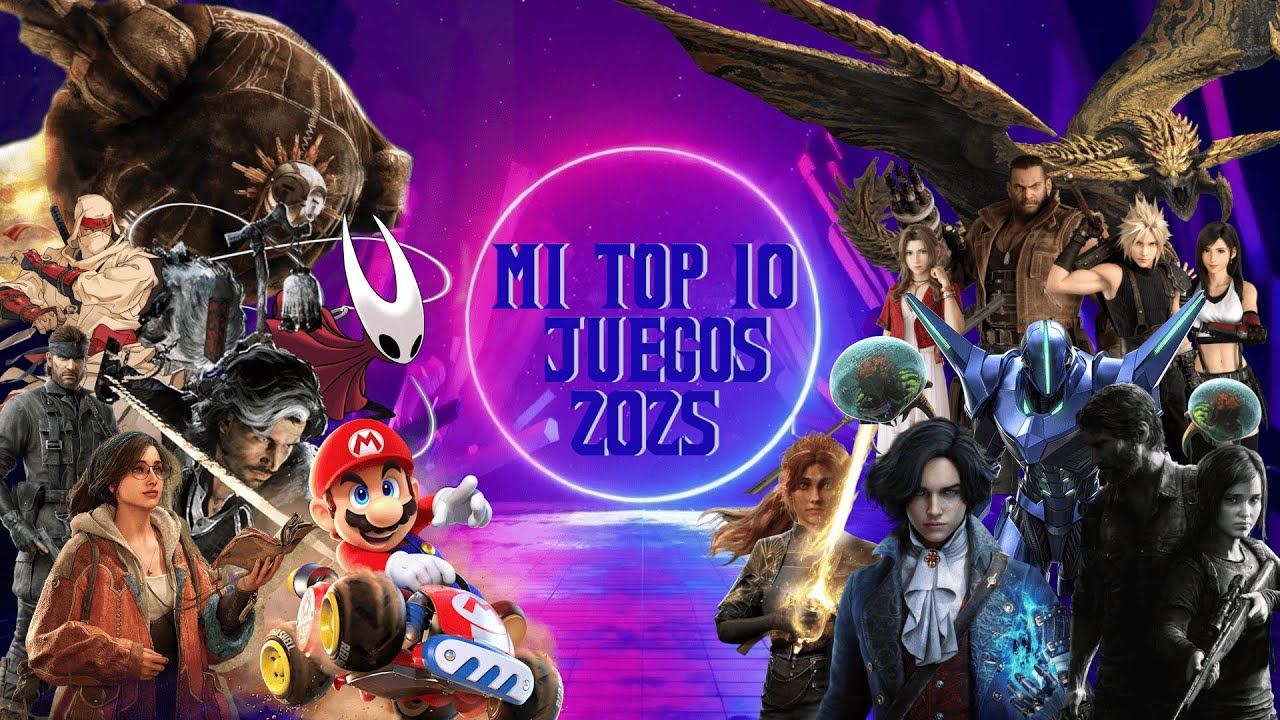 MI TOP 10 VIDEOJUEGOS 2025