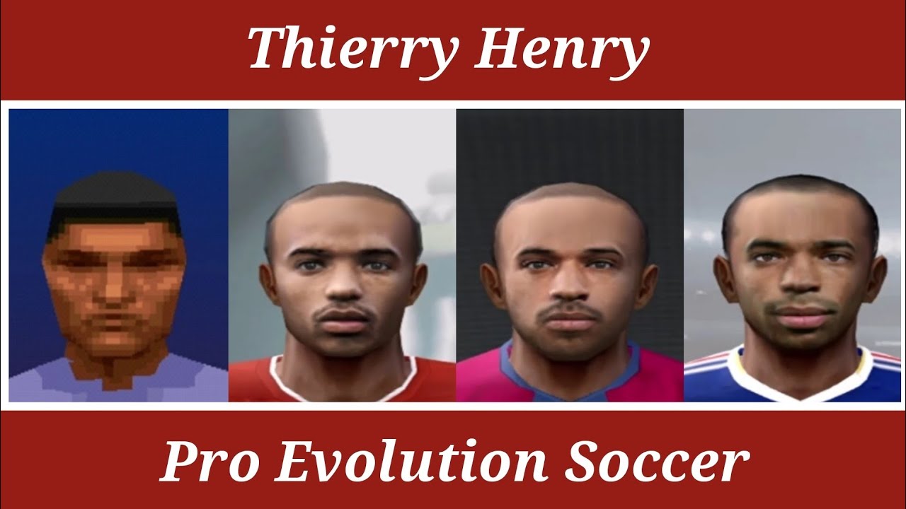 Thierry Henry - Skills Evolution - Winning Eleven 3 ao PES 2011 - PS1 e PS2