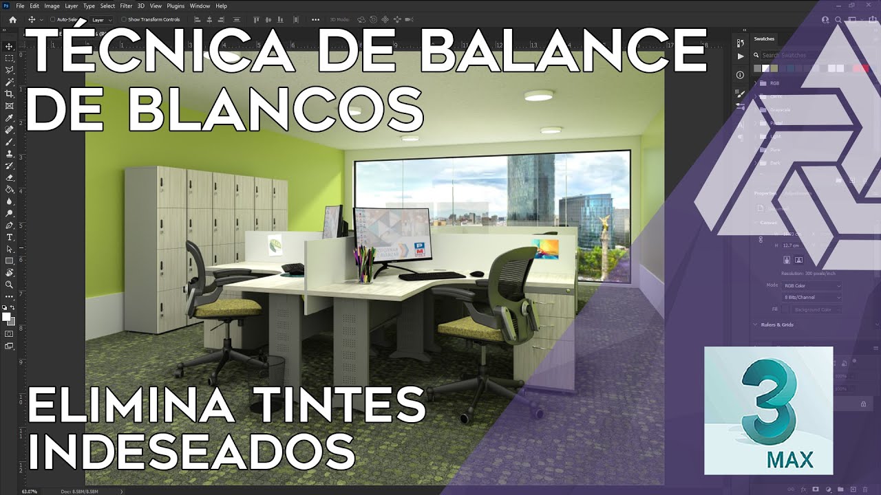Cómo eliminar colores indeseados en tus renders: Balance de blancos.