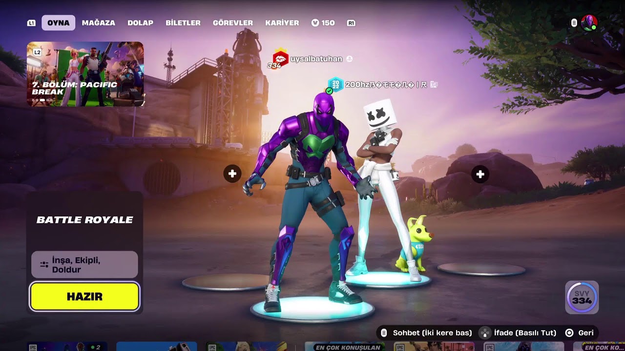 Fortnite pazartesiymiş