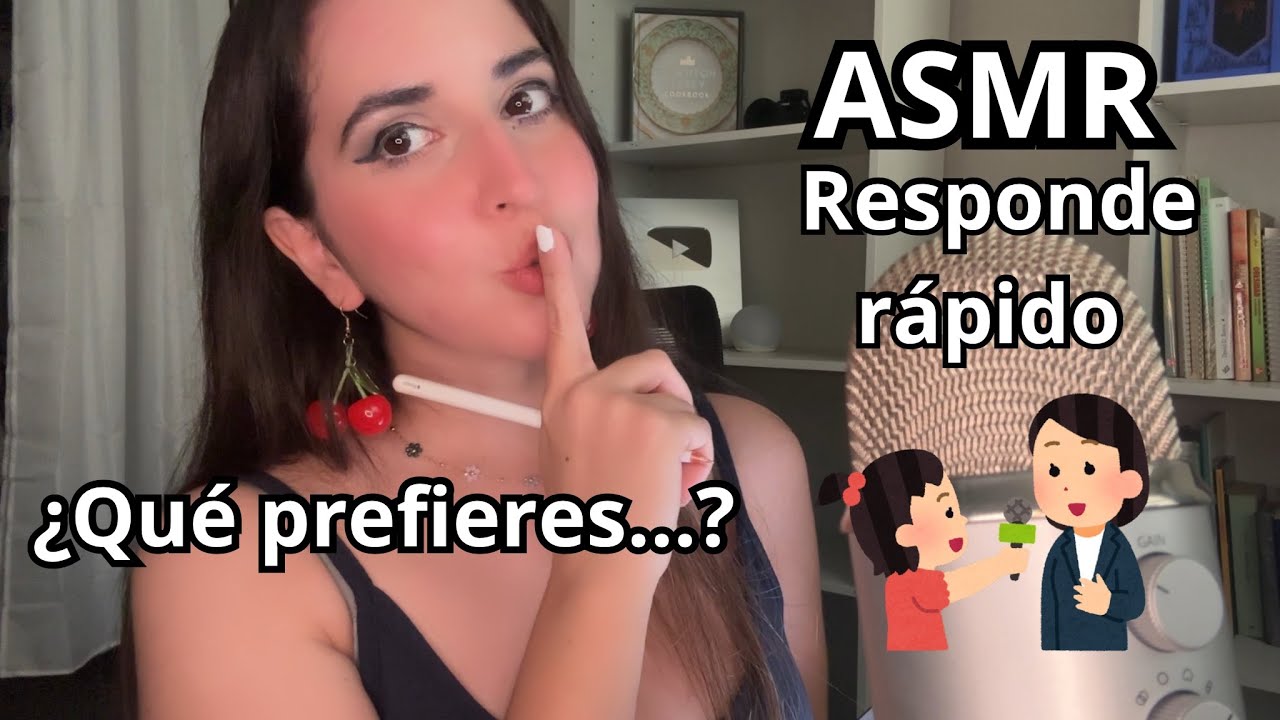 ASMR ESPAÑOL / Te hago una ENTREVISTA muy RARA Y RANDOM… FINAL INESPERADO