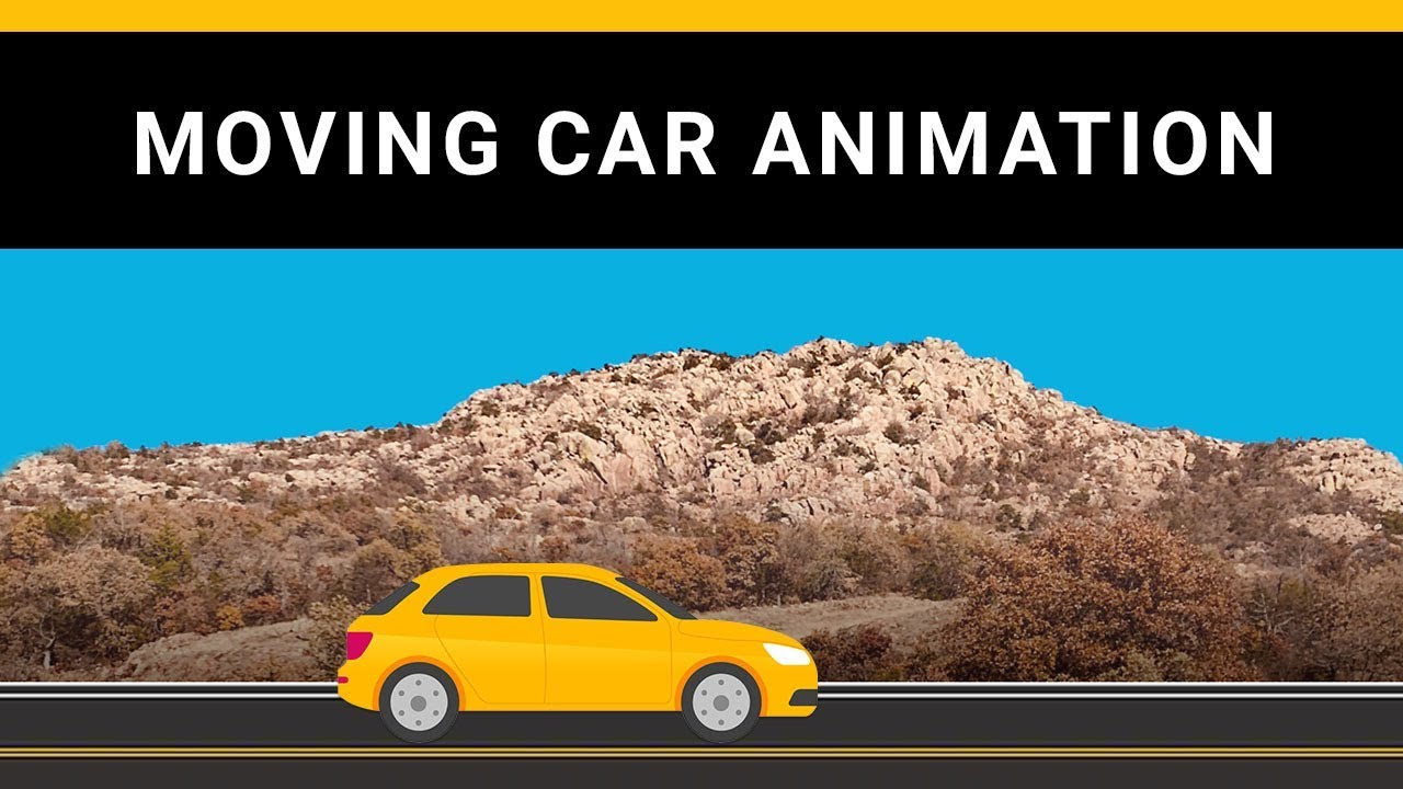 Running car animation css | moving background Animation css | with source code