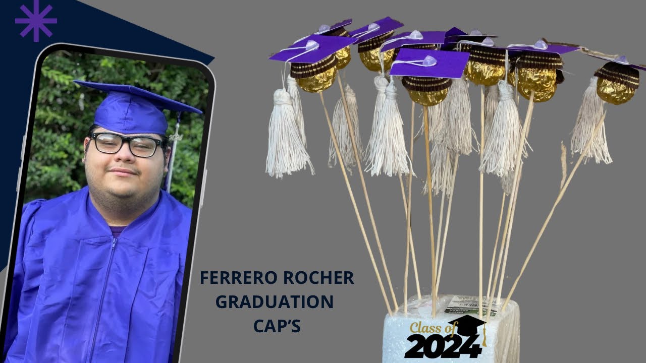 Ferrero Rocher Graduation Cap's / Graduation Treats Idea / Easy And Simple