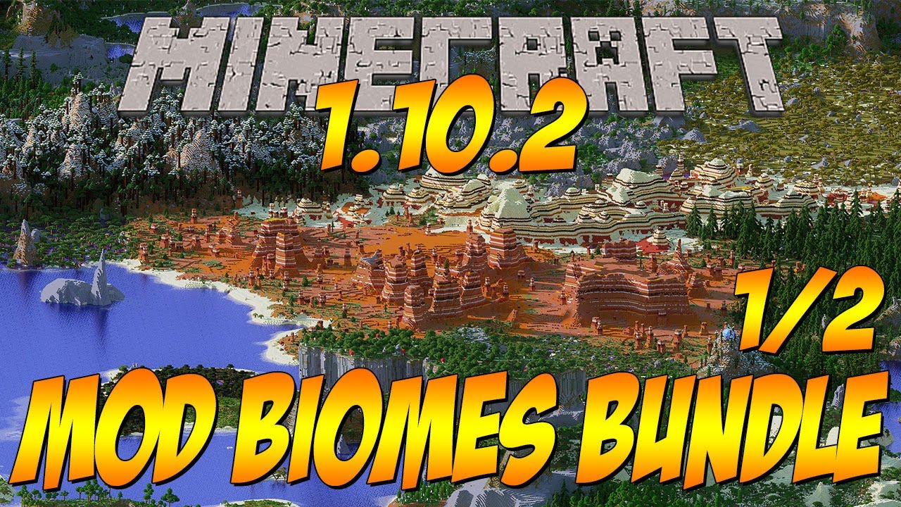 MOD MINECRAFT 1.10.2 | OPEN TERRAIN GENERATOR -  BIOMES BUNDLE +400 BIOMAS, parte 1/2