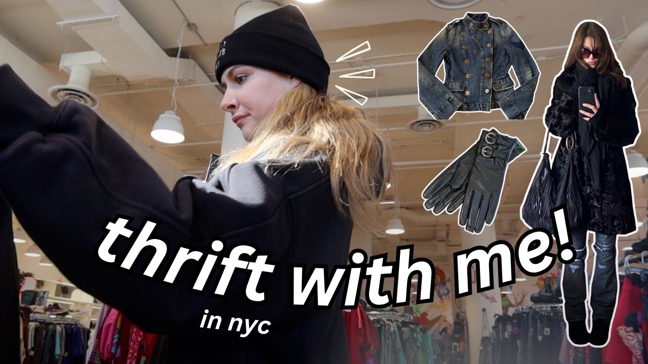 THRIFT WITH ME in NYC for winter (coats, gloves, pants)