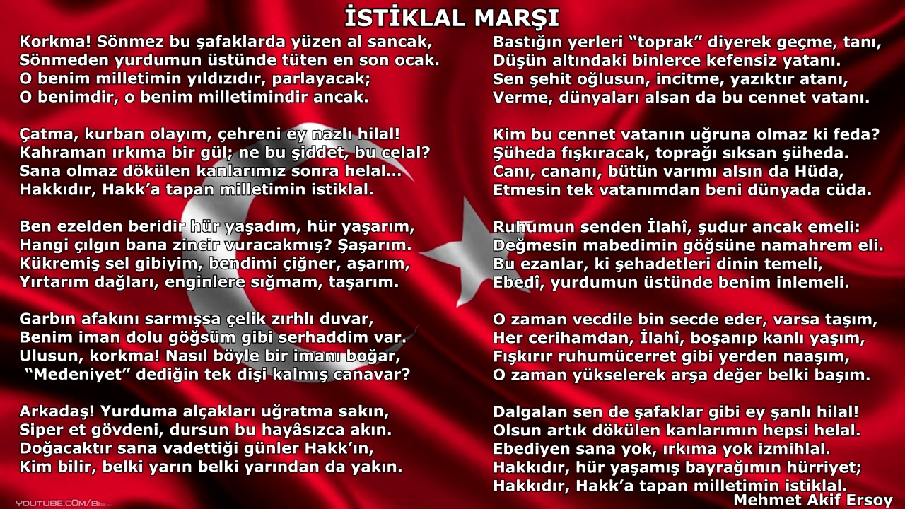 10 KITA İSTİKLAL MARŞI | SESLİ 4K ULTRA HD (Reklamsız)