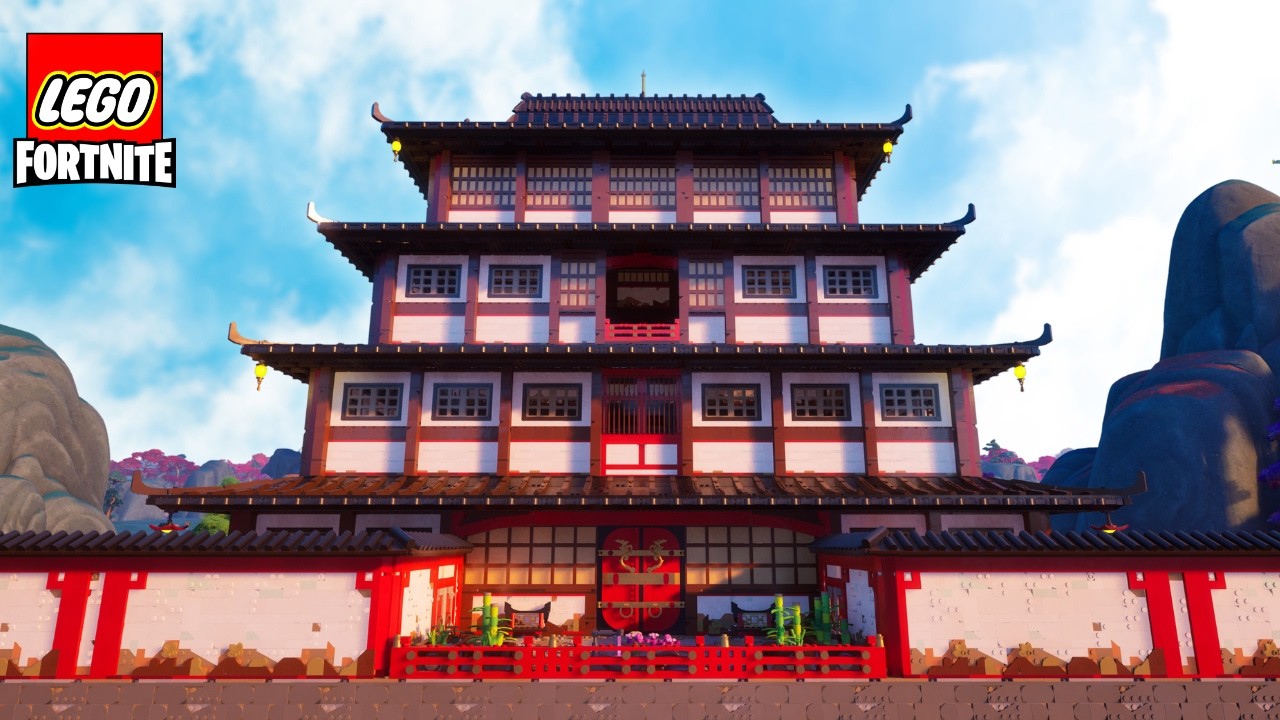 Как я построил это ОГРОМНОЕ ДОДЗЁ Ниндзяго в Lego Fortnite